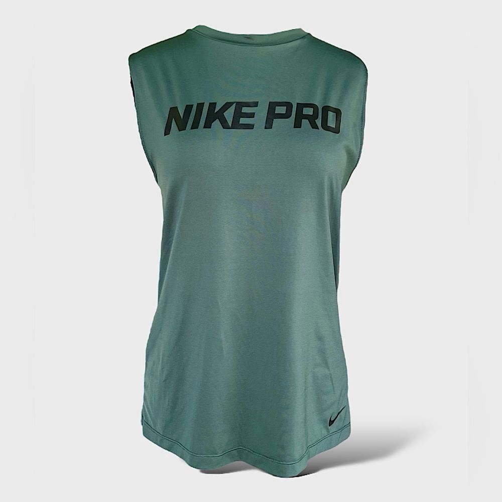 Nike Pro Dri-Fit Mesh Back Everest Green Tank | Women’s L